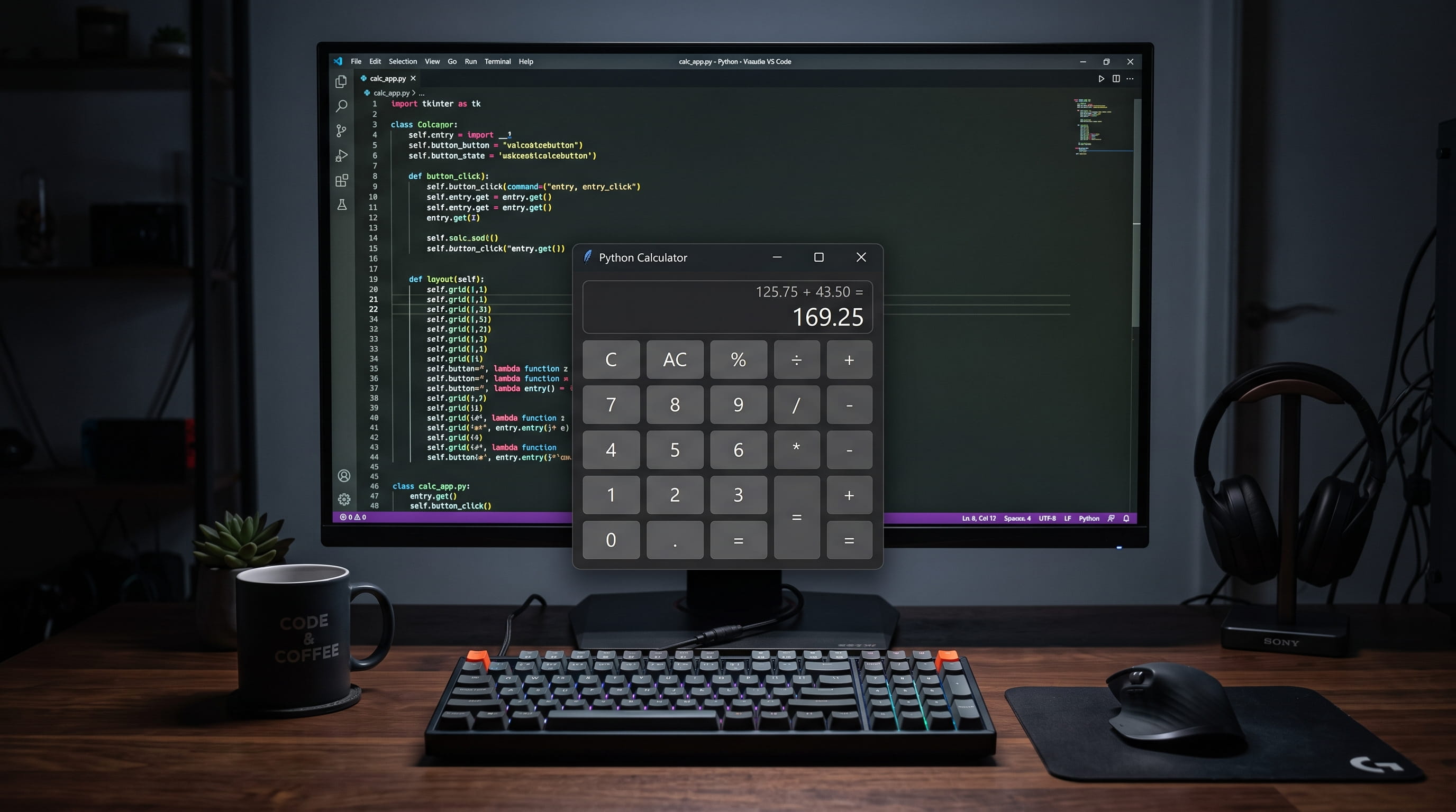 GUI Calculator using Python